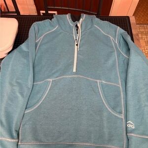Women's Blue Half-Zip Sweater